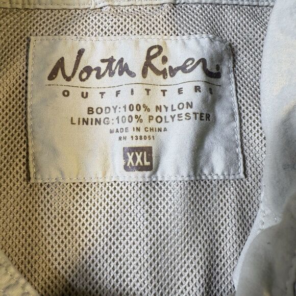 North River Outfitters Shirt XL Olive Short Sleeves 2 Pocket Outdoors‎ Gorpcore - Picture 4 of 8